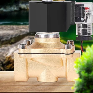 2/2 Normally Closed Solenoid Valve 2W-025-08 Type (Brass, G1/4")